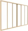 Vente-unique - RAVENA Innenglaswand MetallGlas Beige - B 3,5 cm x H 105 cm x L 180 cm Bild 3