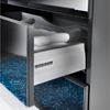 FACKELMANN KARA Waschtisch Set mit Spiegelschrank 80 cm breit, Anthrazit, Waschbecken Keramik Weiß, 2 Schubladen Bild 3