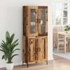 vidaXL Highboard 2 pcs Altholz Holzwerkstoff 3415654 Bild 4
