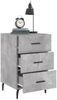 vidaXL Nachttisch Betongrau 40x40x66 cm Holzwerkstoff 827680 Bild 4