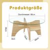 Couchtisch 36 80 80 cm aus Sicherheitsglas und MDF in Naturholzoptik Bild 5