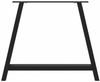 vidaXL Esstischbeine A-Form 2 Stk. Schwarz 100x(72-73) cm Stahl 4012864 Bild 5
