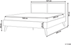 Bett mit Lattenrost MONPAZIER 160 x 200 cm Rattan Heller Holzfarbton Bild 2