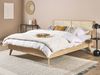 Bett mit Lattenrost MONPAZIER 160 x 200 cm Rattan Heller Holzfarbton Bild 3