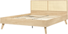 Bett mit Lattenrost MONPAZIER 160 x 200 cm Rattan Heller Holzfarbton Bild 5