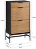 SoBuy HFSR03-SCH Schuhbank, MDF, Papierfurnier, Helle Eiche, 64 x 115 x 40 cm Bild 3