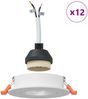 vidaXL Spotlight 12 pcs Weiß 9 x 9 x 2 cm Aluminium 4108141 Bild 4