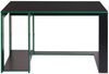 Schreibtisch HWC-J26, Computertisch Bürotisch, 120x60x76cm ~ schwarz-grün Bild 3