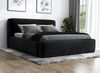 Polsterbett LUMO 160x200 mit Matratze, Bettkasten und Lattenrost. Farbe: Schwarz 20 Bild 2