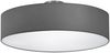 Runde LED Deckenleuchte mit Stoffschirm in Grau, Ø 50cm Bild 2