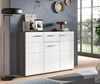 Sideboard Rumba in weiß Hochglanz und grau 120 cm Bild 2