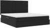 vidaXL Aufbewahrungsbett mit Matratze Schwarz 180 x 200 cm Samt 3371987 Bild 5