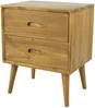 Vente-unique - PONIDA Bedside table Holz, Platte Beige - B 35 cm x H 55 cm x L 45 cm Bild 2