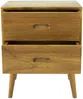 Vente-unique - PONIDA Bedside table Holz, Platte Beige - B 35 cm x H 55 cm x L 45 cm Bild 5