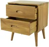 Vente-unique - PONIDA Bedside table Holz, Platte Beige - B 35 cm x H 55 cm x L 45 cm Bild 4