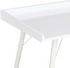 Schreibtisch, Spanplatte Weiß, 90 × 50 × 79 cm Bild 4