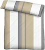 Traumhaft schlafen - Castell - Markenbettwäsche Thermo-Fleece Bettwäsche 0360443 LÄNGSSTREIFEN, kitt, 1x 135x200 cm + 1x 80x80 cm Bild 2