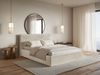 Selsey 'Softie Slim' Polsterbett 160×200 mit Lattenrost, Velours, beige Bild 3