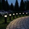 LED Solarlampen, IP44, grau, H 38,5cm, 8er Set Bild 2