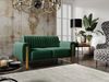 Sofaset Designersofas VALERIE 3-2 in Stoff Stoff Elisa Velvet Flaschengrün Bild 2