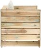 vidaXL 2-tlg. Garten-Lounge-Set mit Kissen Grün Imprägniertes Holz 3074533 Bild 4