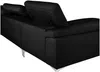Vente-unique - Ecksofa - Ecke Rechts - Leder - Schwarz - SOLANGE Bild 5