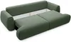 Vente-unique - MONELIA Sofa Stoff Grün - B 106 cm x H 81 cm x L 260 cm Bild 5