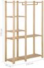 vidaXL Kleiderständer 110x38x170 cm Massivholz Kiefer 327324 Bild 7