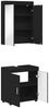 vidaXL Badezimmermöbel-Set TULUM 2 pcs Schwarz 60 x 34 x 63 cm 3398015 Bild 5