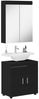 vidaXL Badezimmermöbel-Set TULUM 2 pcs Schwarz 60 x 34 x 63 cm 3398015 Bild 3