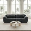 2-Sitzer Sofa H 73 x T 204 x B 104 cm aus Plüschstoff, rahmenlos und modular, frei kombinierbar, in Grau Bild 2