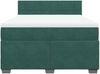 vidaXL Boxspringbett mit Matratze Dunkelgrün 140x190 cm Samt 3286309 Bild 4