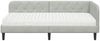 vidaXL Eckbettgestell Hellgrau 90 x 200 cm Samt 3394154 Bild 5