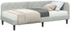 vidaXL Eckbettgestell Hellgrau 90 x 200 cm Samt 3394154 Bild 3