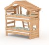 BIBEX ‘Alpin Chalet‘ Hochbett mit Unterbett, massive Kiefer, naturbelassen, 90 x 200 cm Bild 5