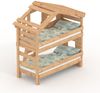 BIBEX ‘Alpin Chalet‘ Hochbett mit Unterbett, massive Kiefer, naturbelassen, 90 x 200 cm Bild 4