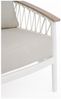 2-Sitzer Gartensofa Xinef - Aluminium & Seilgeflecht, inkl. Kissen, Off-White Bild 5