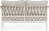 2-Sitzer Gartensofa Xinef - Aluminium & Seilgeflecht, inkl. Kissen, Off-White Bild 4