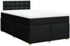vidaXL Boxspringbett mit Matratze Schwarz 120x200 cm Stoff 3288963 Bild 3