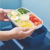 FOUORTUNATE-BEE Lunchbox Lunchbox 2000 ml für Kinder und Erwachsene, auslaufsicher mit Fächern, Ideal für Schule, Picknick oder Salate – praktische Bento-Box Bild 2