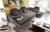 Wohnlandschaft Schlaffunktion Schlafsofa dunkelgrau grau Ottomane rechts Bild 2