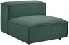 Vente-unique - RUZOLO Sofa SamtStoff Grün - B 169 cm x H 67 cm x L 313 cm Bild 3