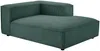 Vente-unique - RUZOLO Sofa SamtStoff Grün - B 169 cm x H 67 cm x L 313 cm Bild 4