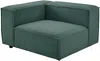 Vente-unique - RUZOLO Sofa SamtStoff Grün - B 169 cm x H 67 cm x L 313 cm Bild 5