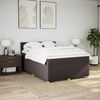 vidaXL Boxspringbett mit Matratze Dunkelbraun 140x200 cm Stoff 3289020 Bild 4