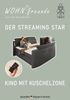Jockenhöfer 'Movie-Star Max' Boxspringbett, 180x200 cm, Mikrofaser Dunkelblau Bild 3