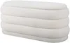 Vente-unique - ECAMBI Sitzbank Stoff Weiß - B 47 cm x H 49 cm x L 112 cm Bild 4