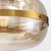 Elstead Lighting LED Pendelleuchte Nottingham 36cm Antikmessing Bernstein Bild 5