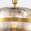 Elstead Lighting LED Pendelleuchte Nottingham 36cm Antikmessing Bernstein Bild 2