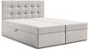 AX LIVING Boxspringbett Galata 140x200 Beige ohne Topper Bettkasten Komfortbett Bild 2